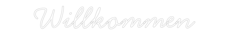 Individuelles Neon: Willkommen