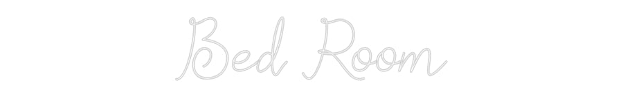 Individuelles Neon: Bed Room