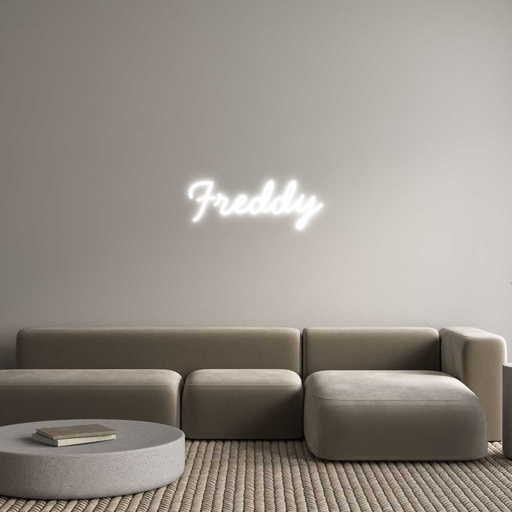 Individuelles Neon: Freddy