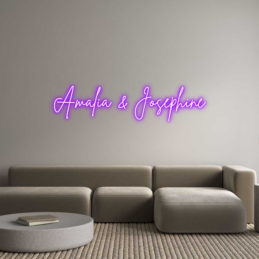 Individuelles Neon: Amalia & Jose...