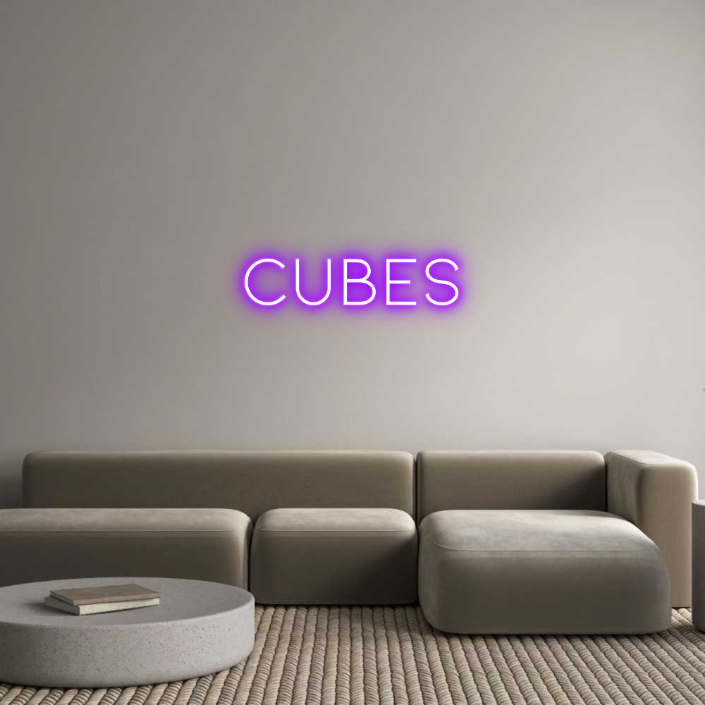 Individuelles Neon: CUBES