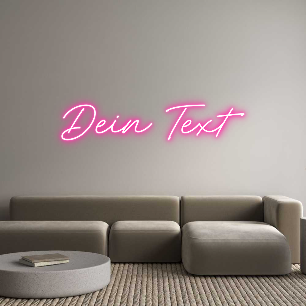 Individuelles Neon: Dein Text