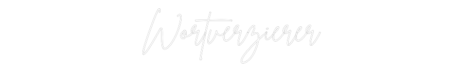 Individuelles Neon: Wortverzierer