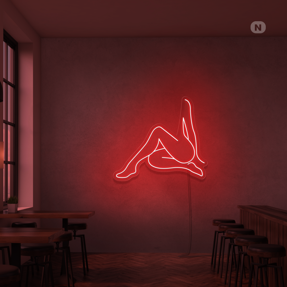 Neon Schild Sexy Mädchen