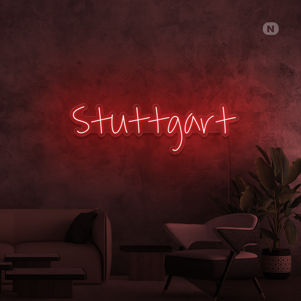 Neon Schild Stuttgart