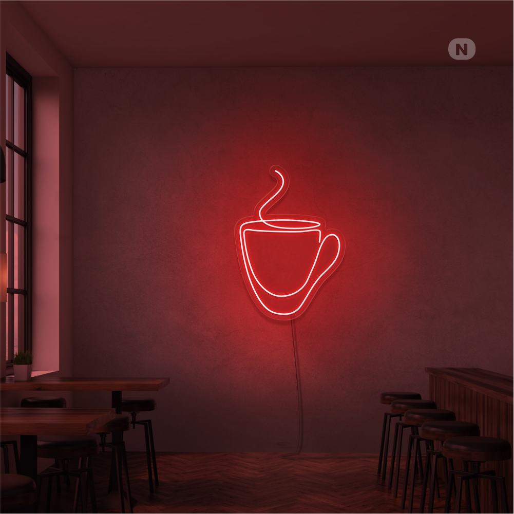 Neon Schild Kaffeebecher (RGB)
