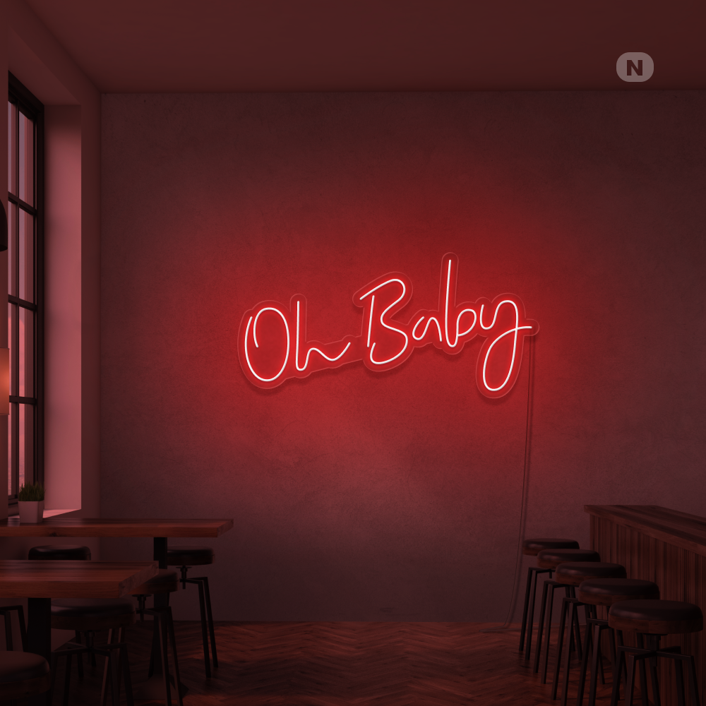 Neon Schild Oh Baby