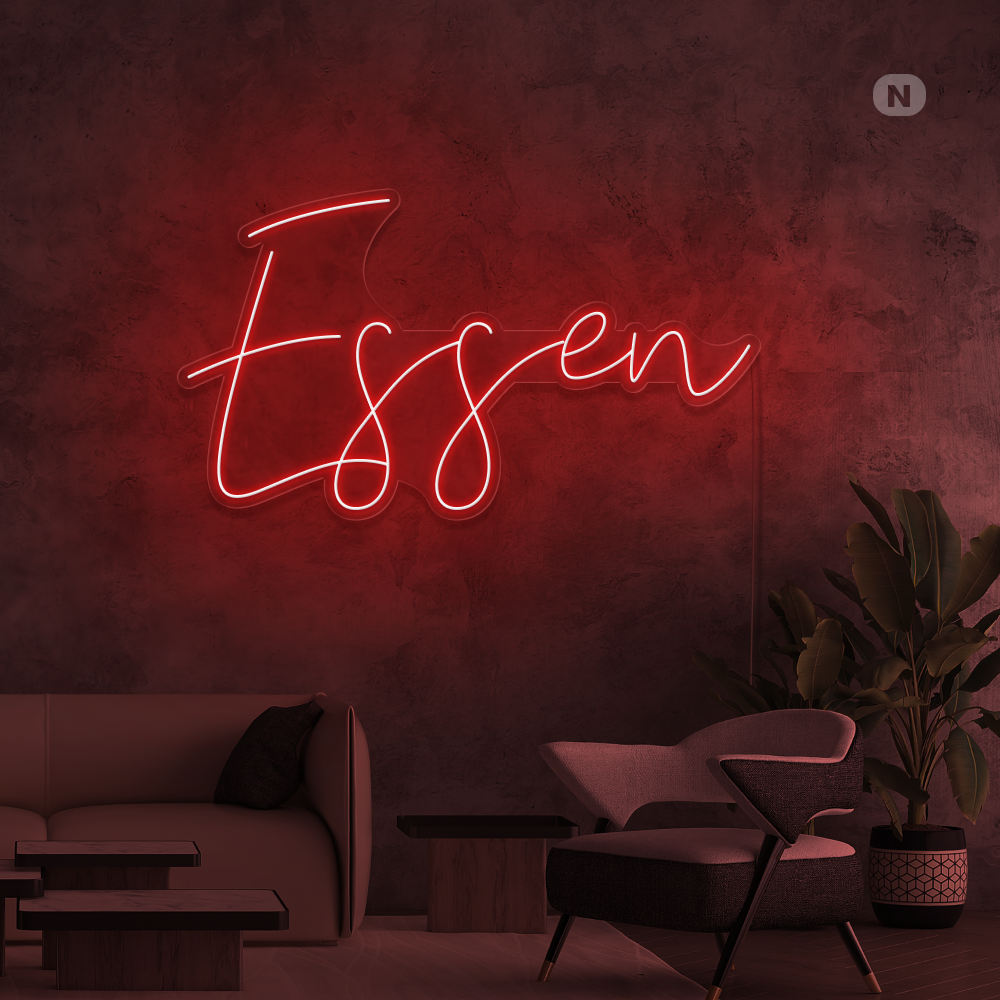Neon Schild Essen