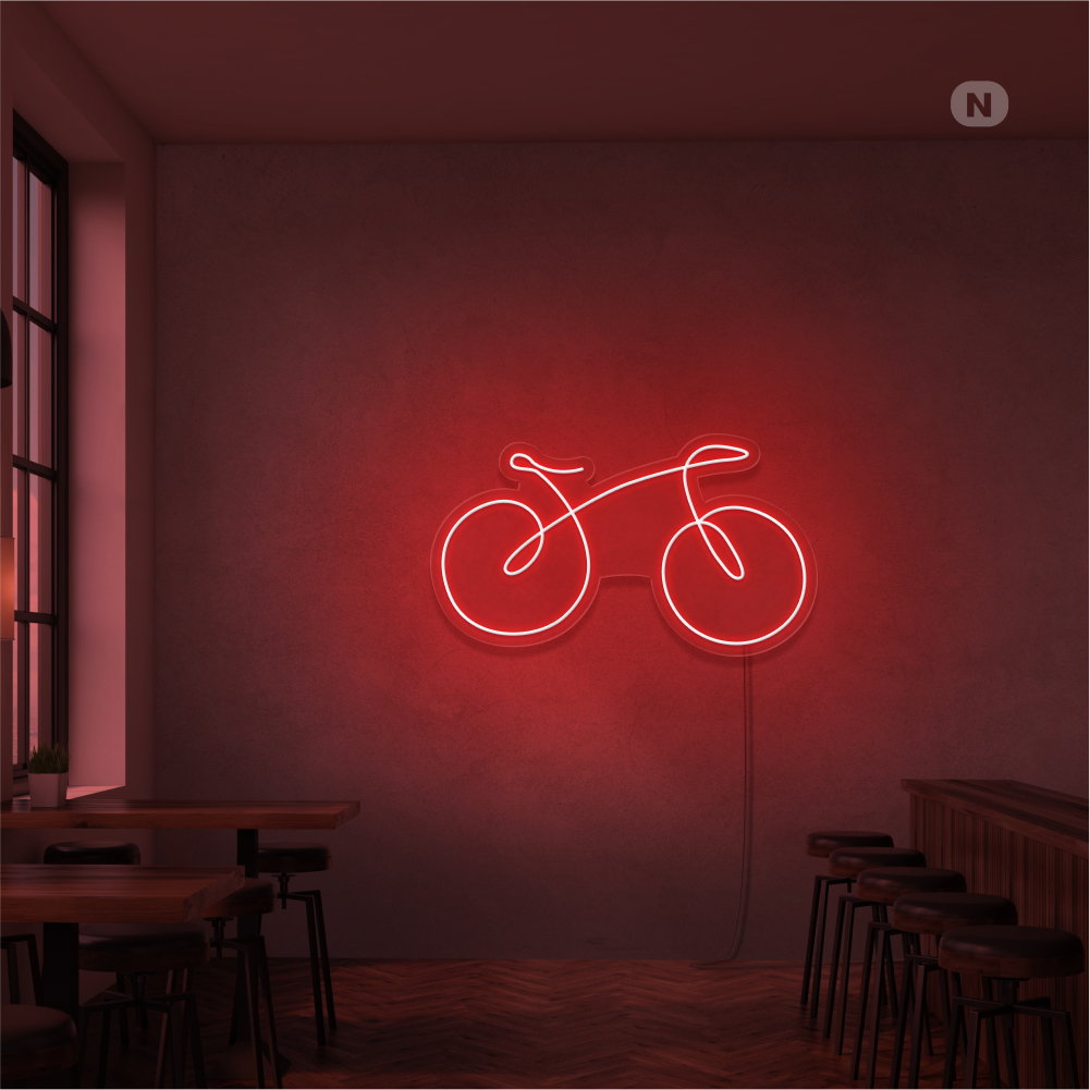 Neon Schild Fahrrad