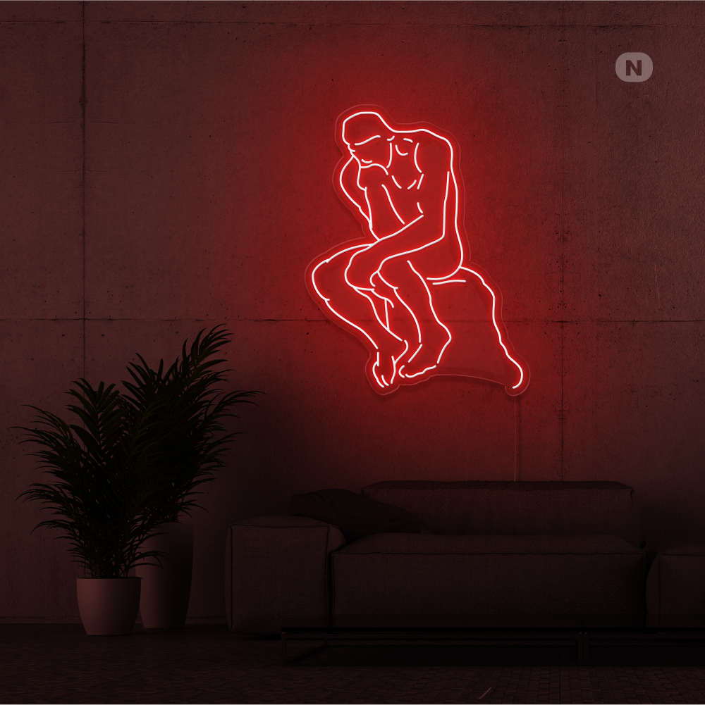 Neon Schild Der Denker