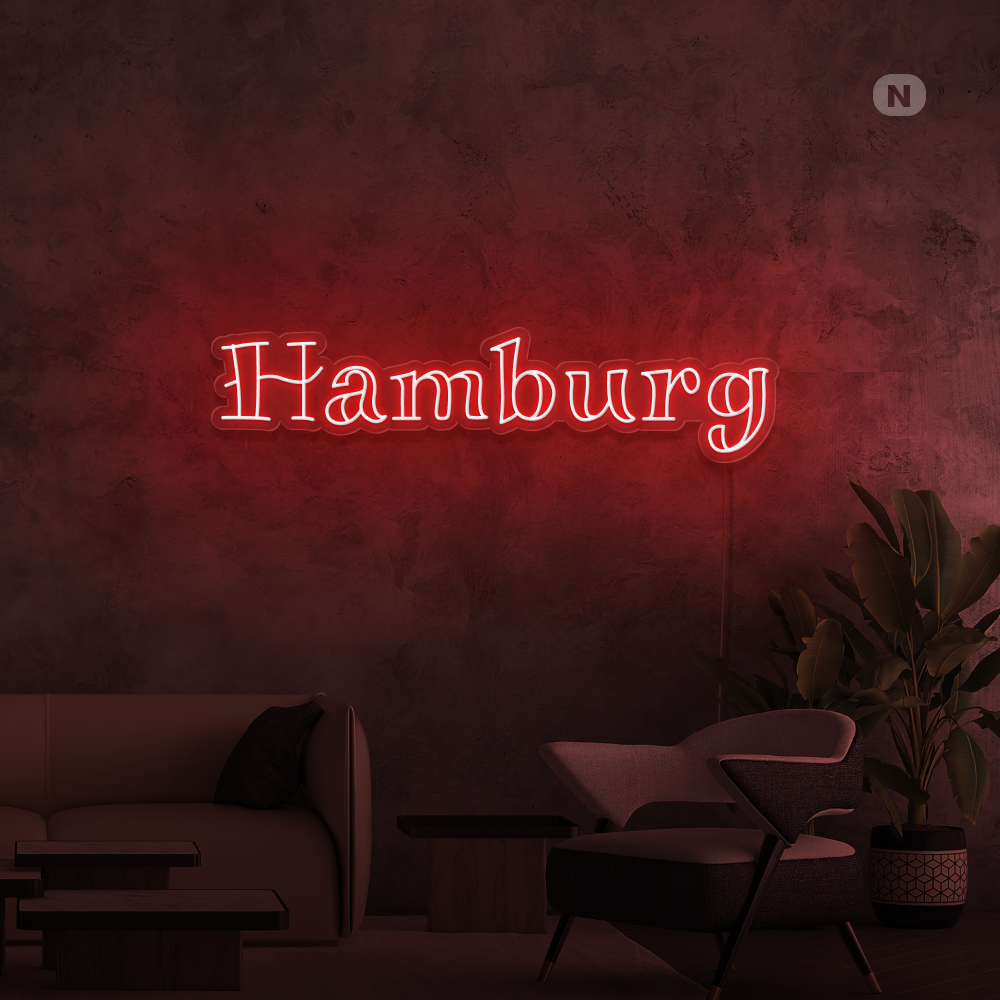 Neon Schild Hamburg