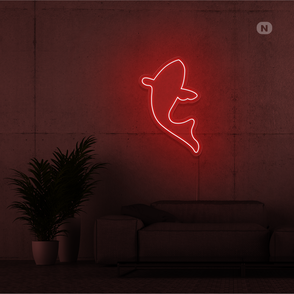 Neon Schild Fisch