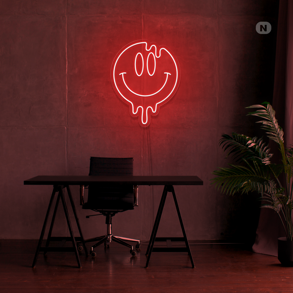 Neon Schild Smiley