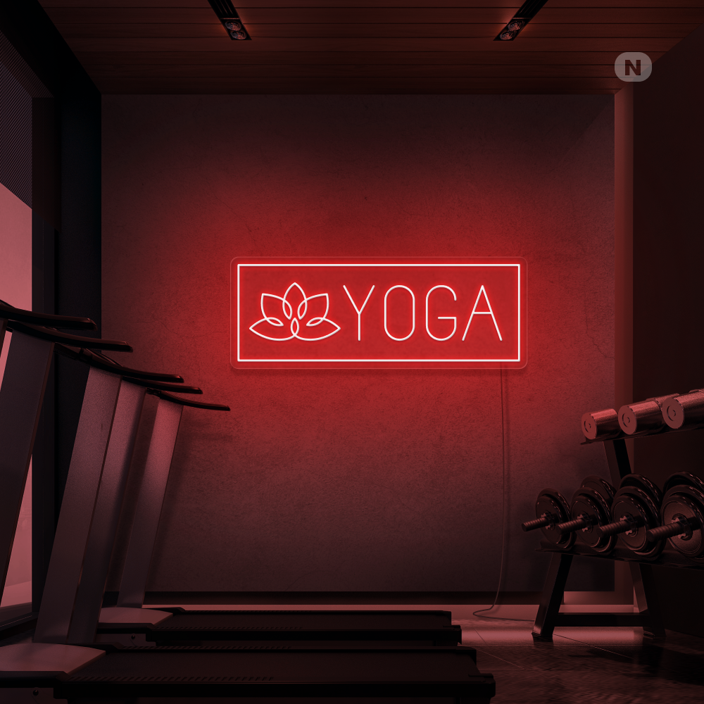 Neon Schild Yoga