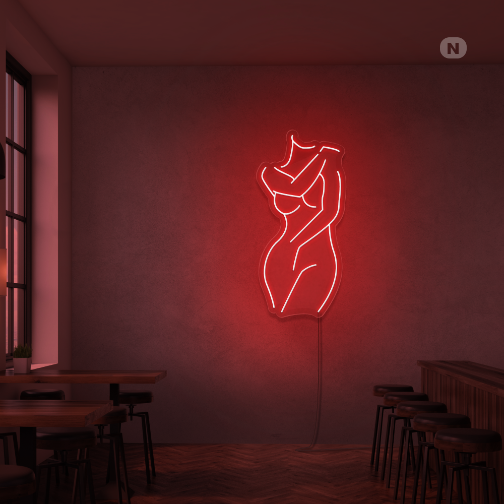 Neon Schild Sexy Mädchen