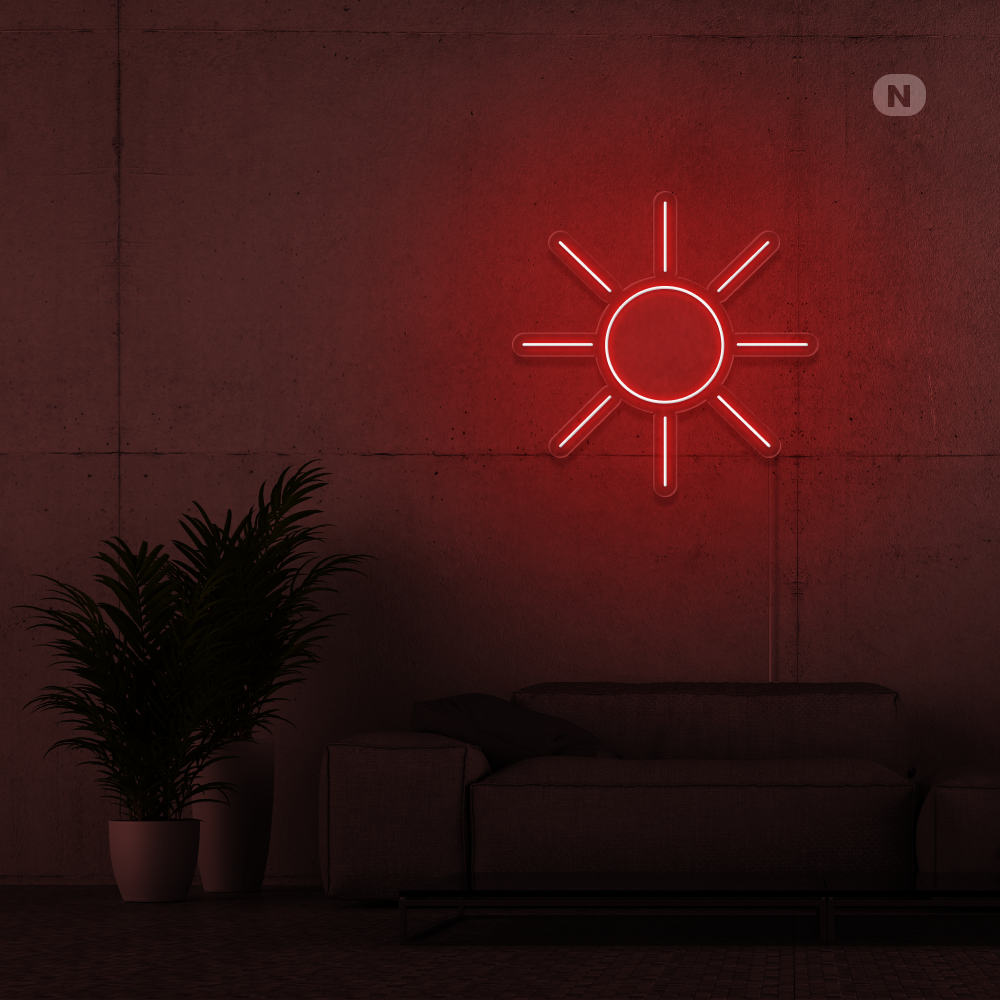 Neon Schild Sonne