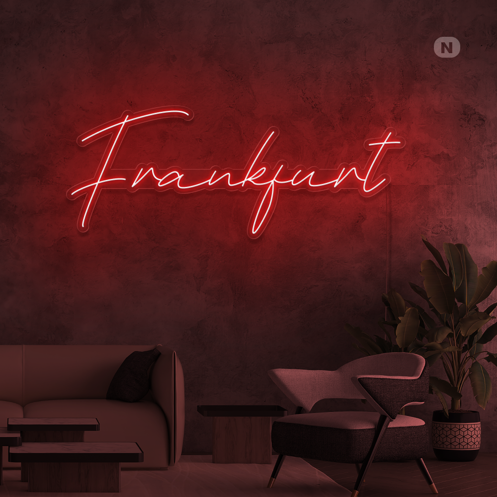 Neon Schild Frankfurt