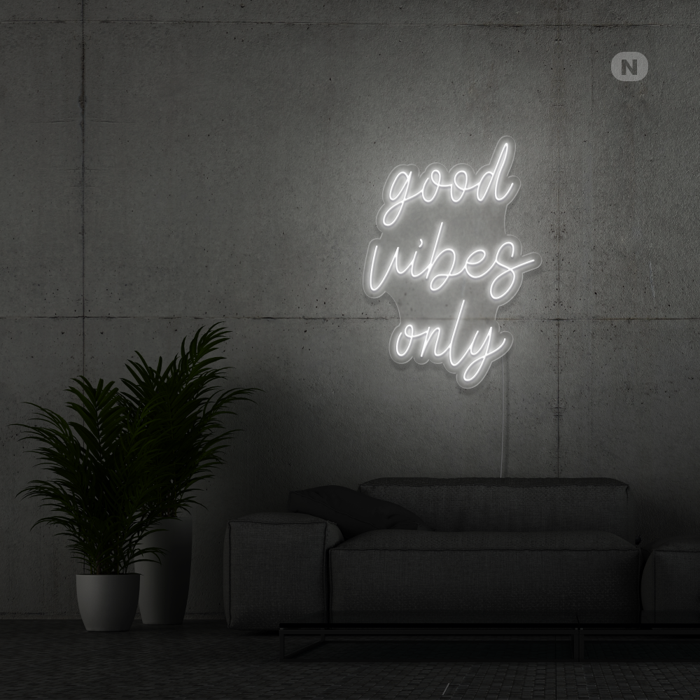 Neon Schild Good Vibes Only