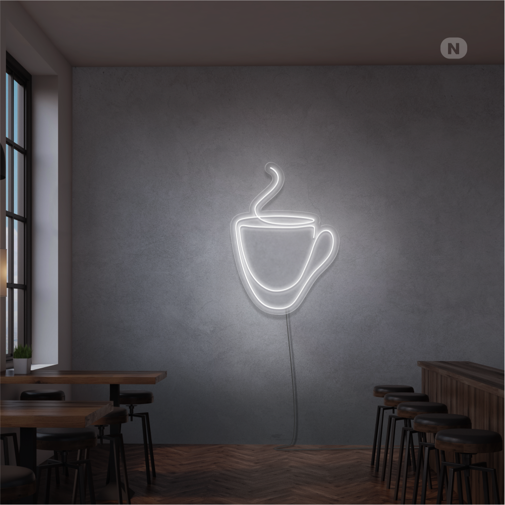 Neon Schild Kaffeebecher (RGB)