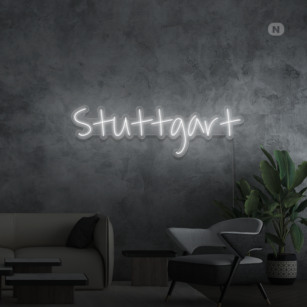 Neon Schild Stuttgart
