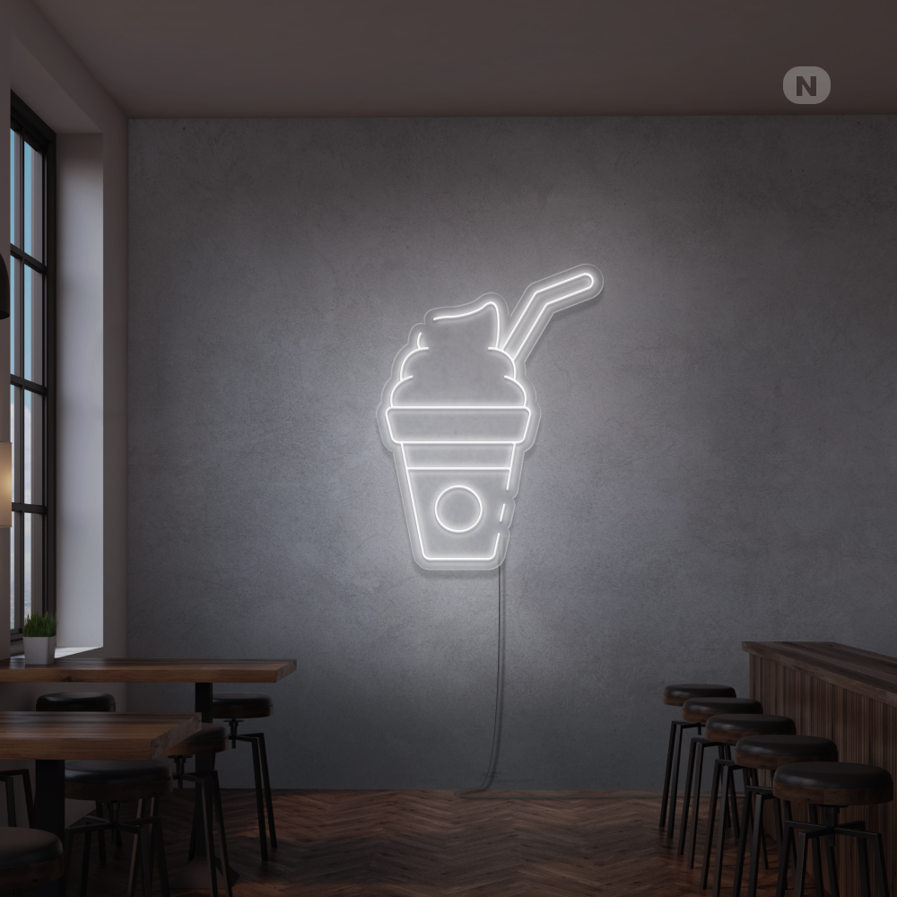 Neon Schild Milchshake