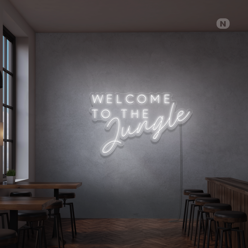 Neon Schild Welcome to the Jungle