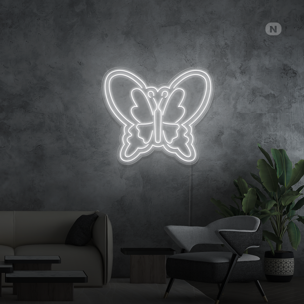 Neon Schild Schmetterling