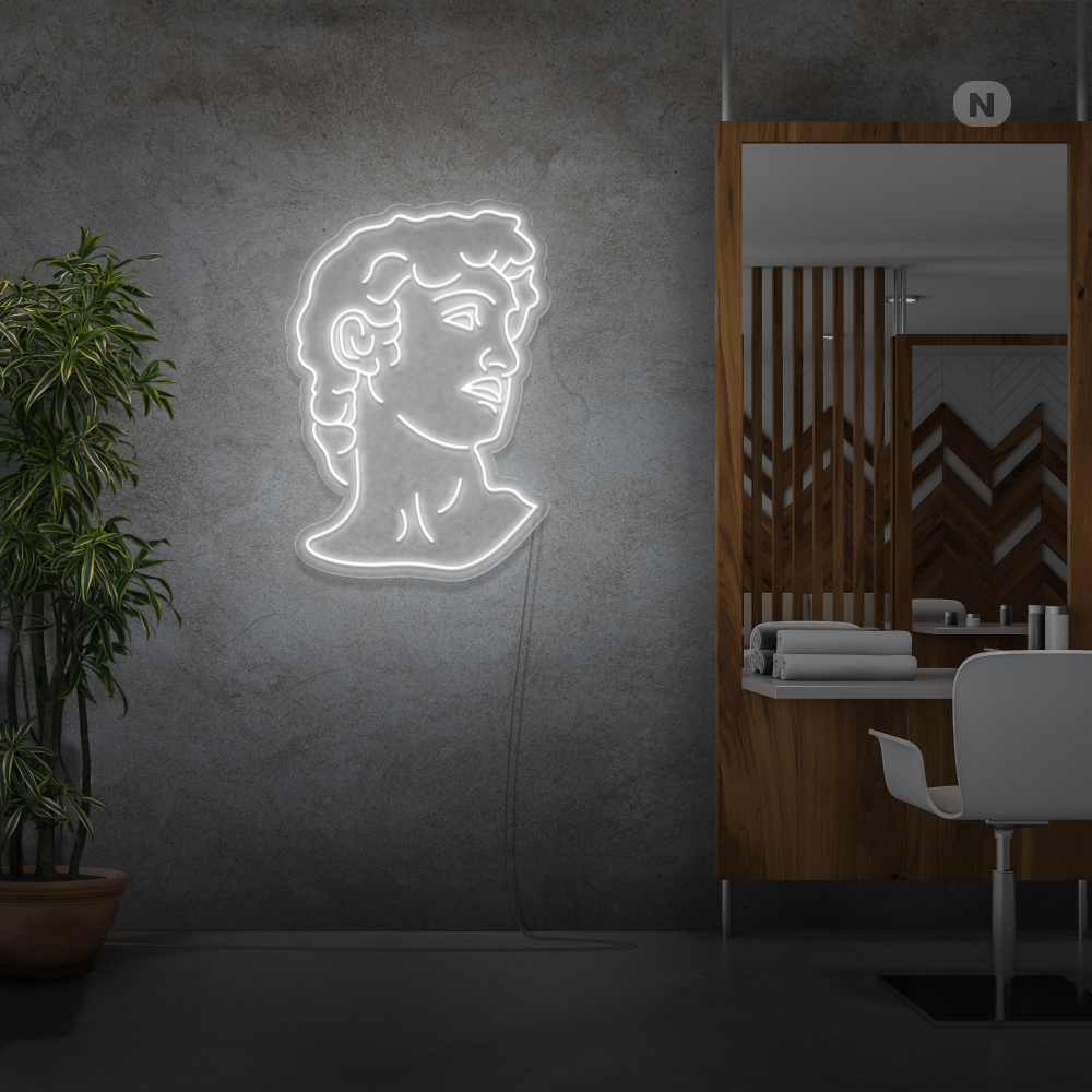 Neon Schild Michelangelos David