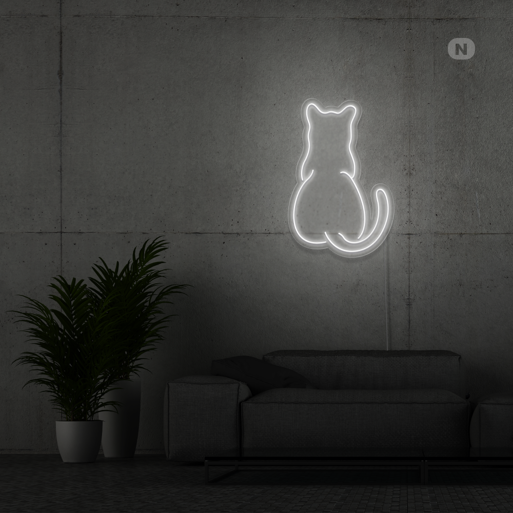 Neon Schild Katze