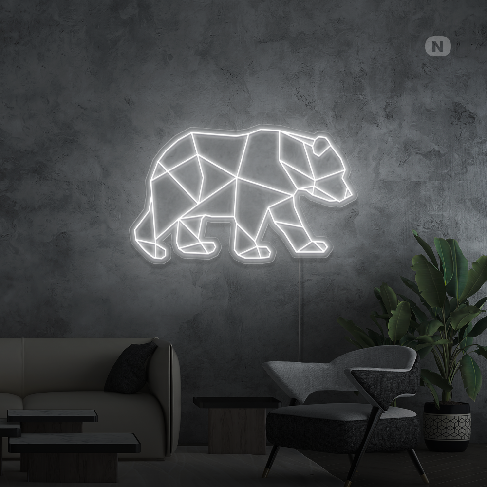 Neon Schild Bär