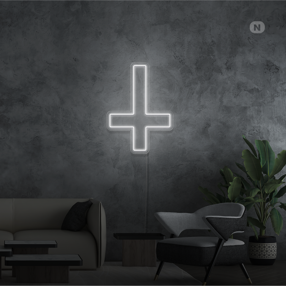 Neon Schild Gekreuzter Stern