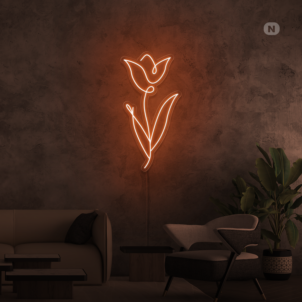 Neon Schild Rose