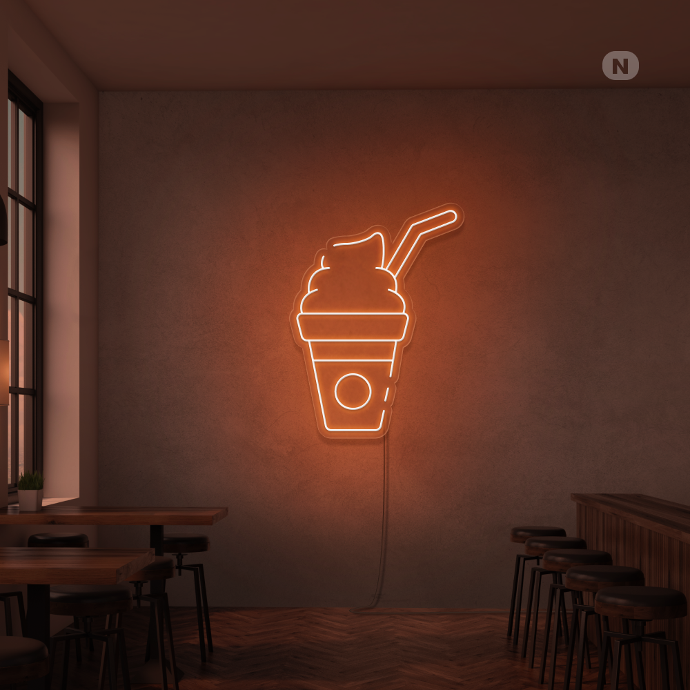 Neon Schild Milchshake
