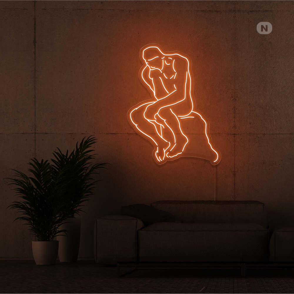 Neon Schild Der Denker