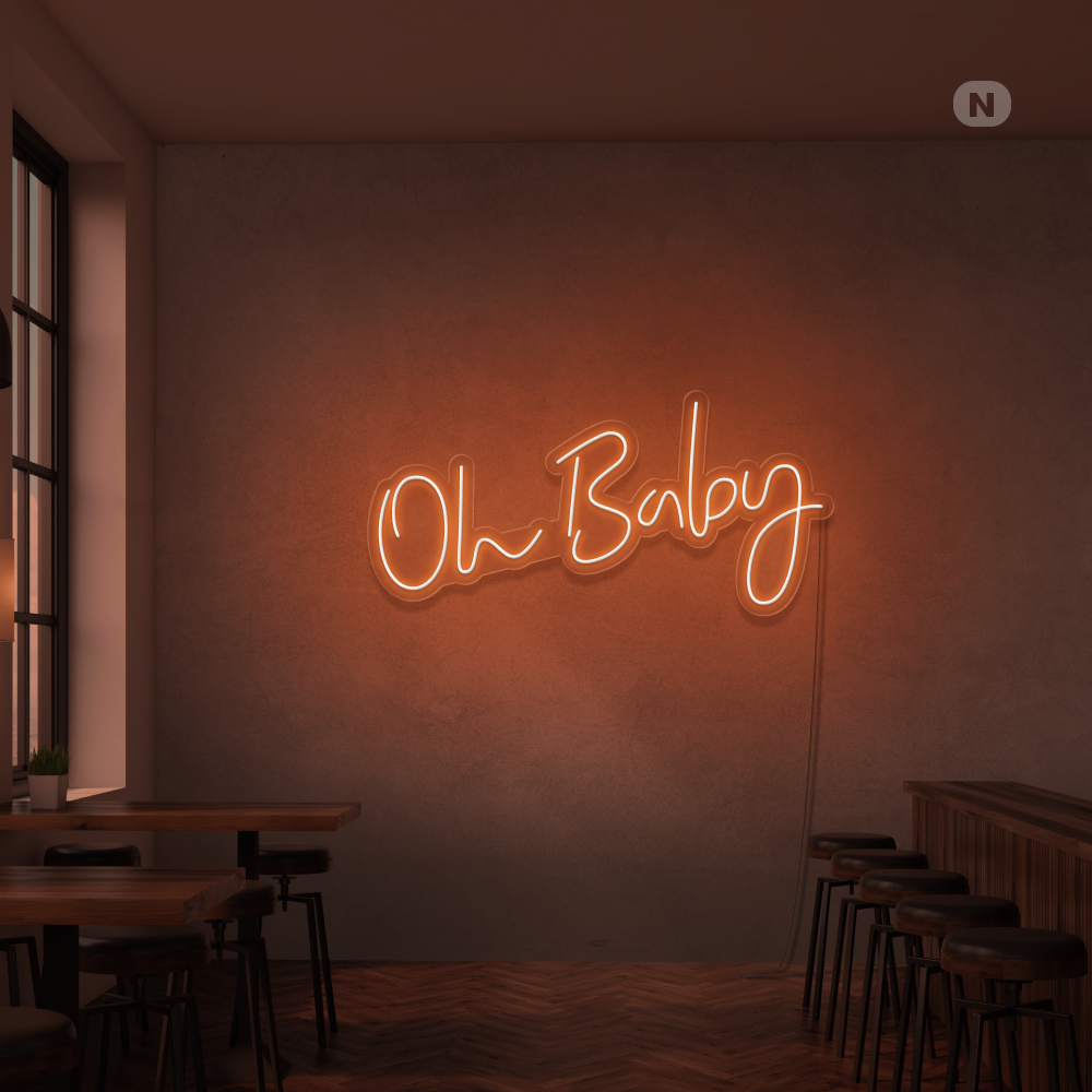 Neon Schild Oh Baby