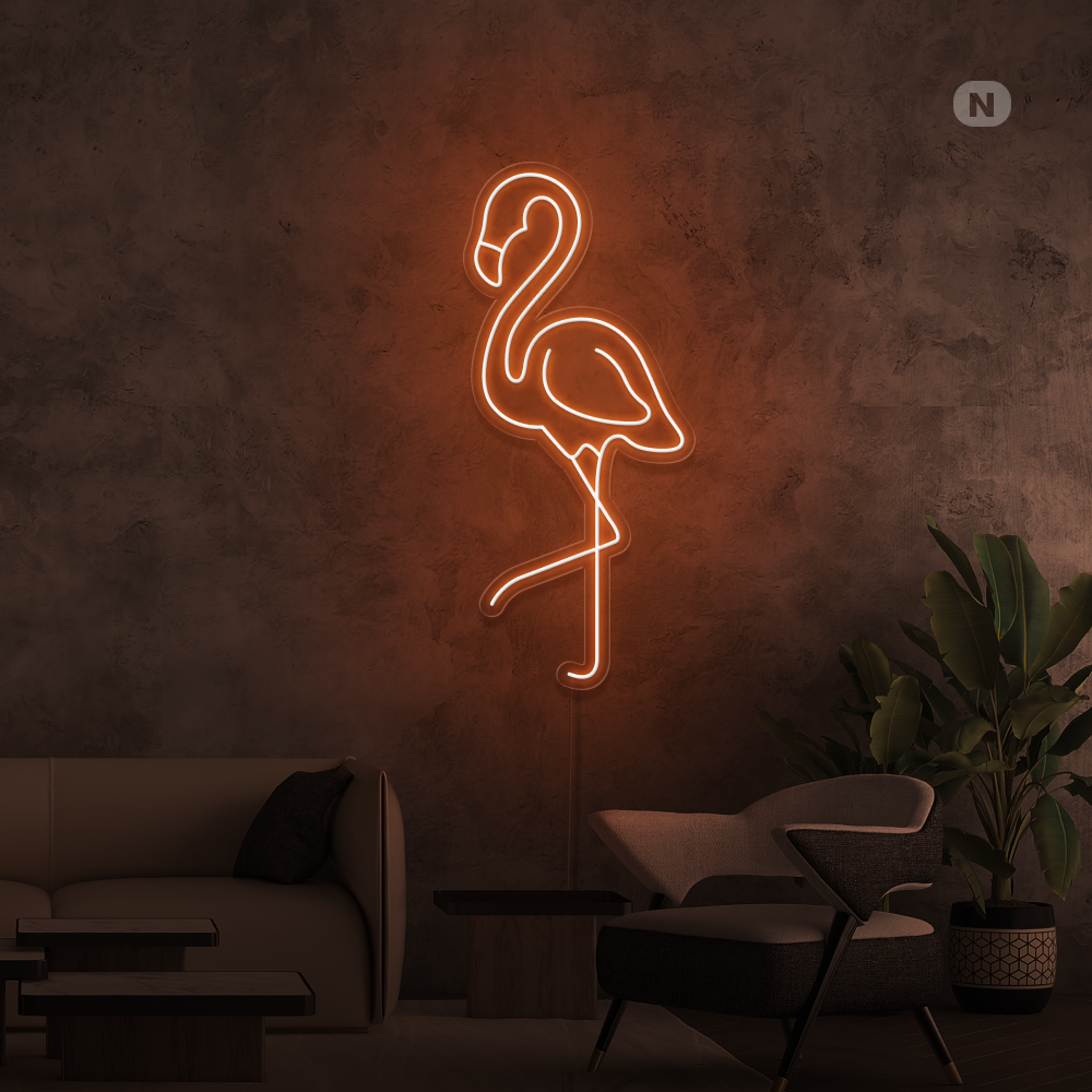 Neon Schild Flamingo