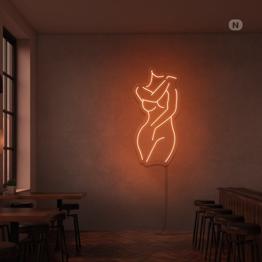 Neon Schild Sexy Mädchen