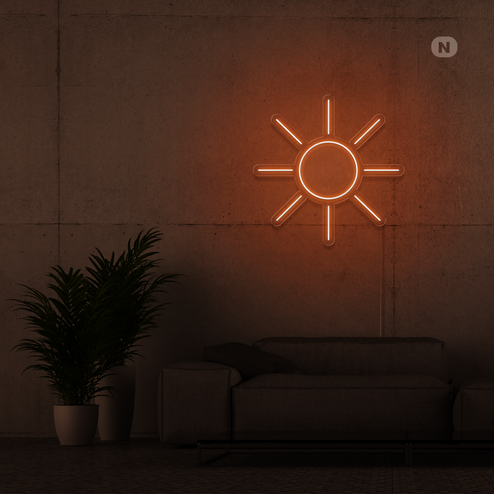 Neon Schild Sonne