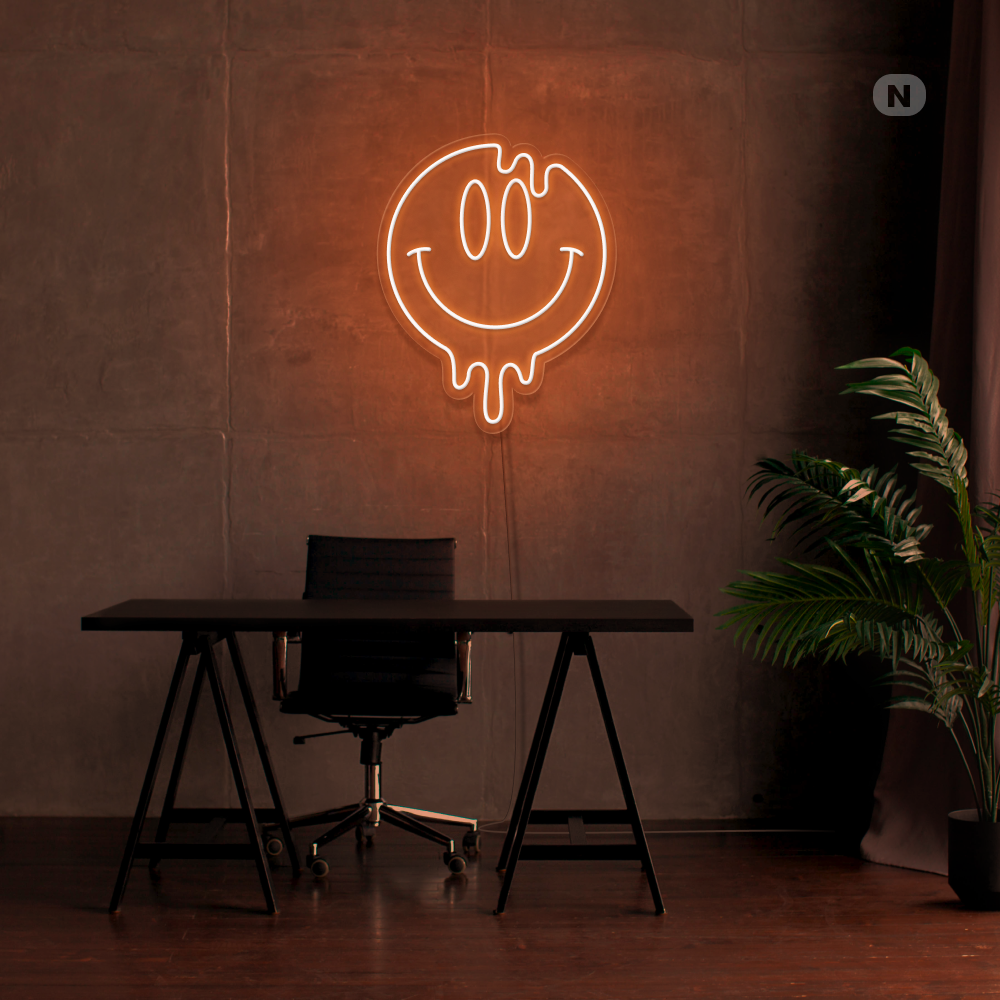 Neon Schild Smiley