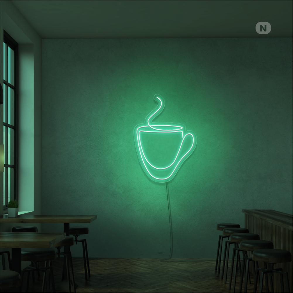 Neon Schild Kaffeebecher (RGB)