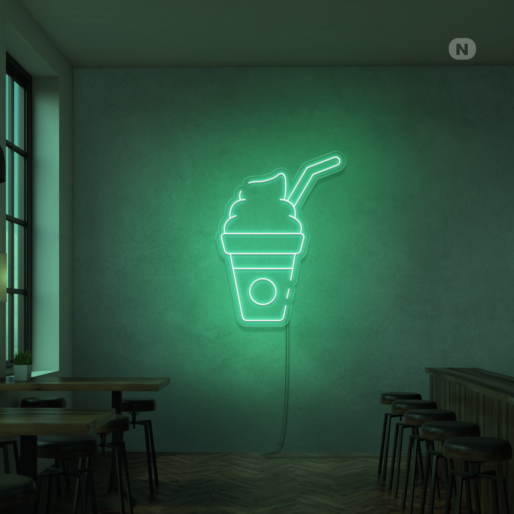 Neon Schild Milchshake