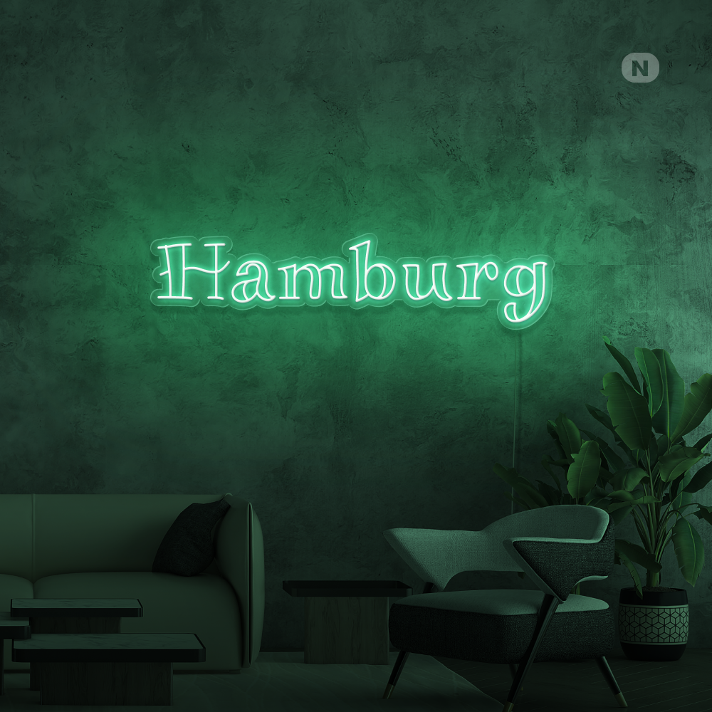 Neon Schild Hamburg