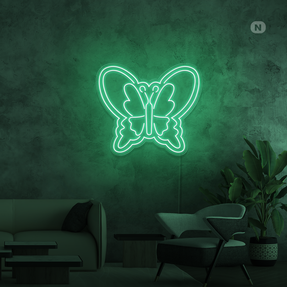 Neon Schild Schmetterling