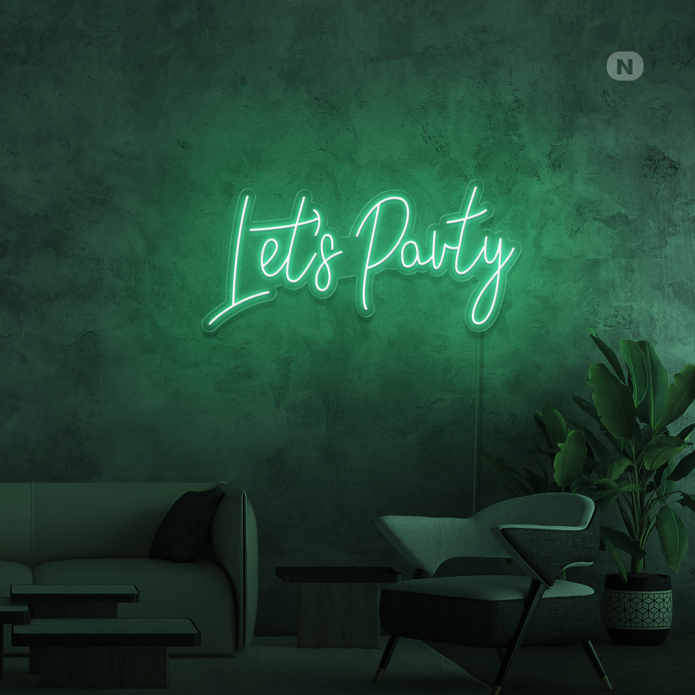 Neon Schild Lets Party
