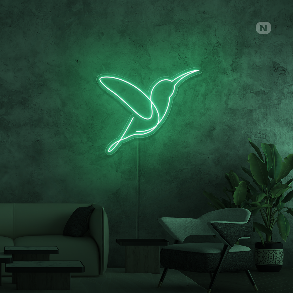 Neon Schild Künstlerischer Vogel