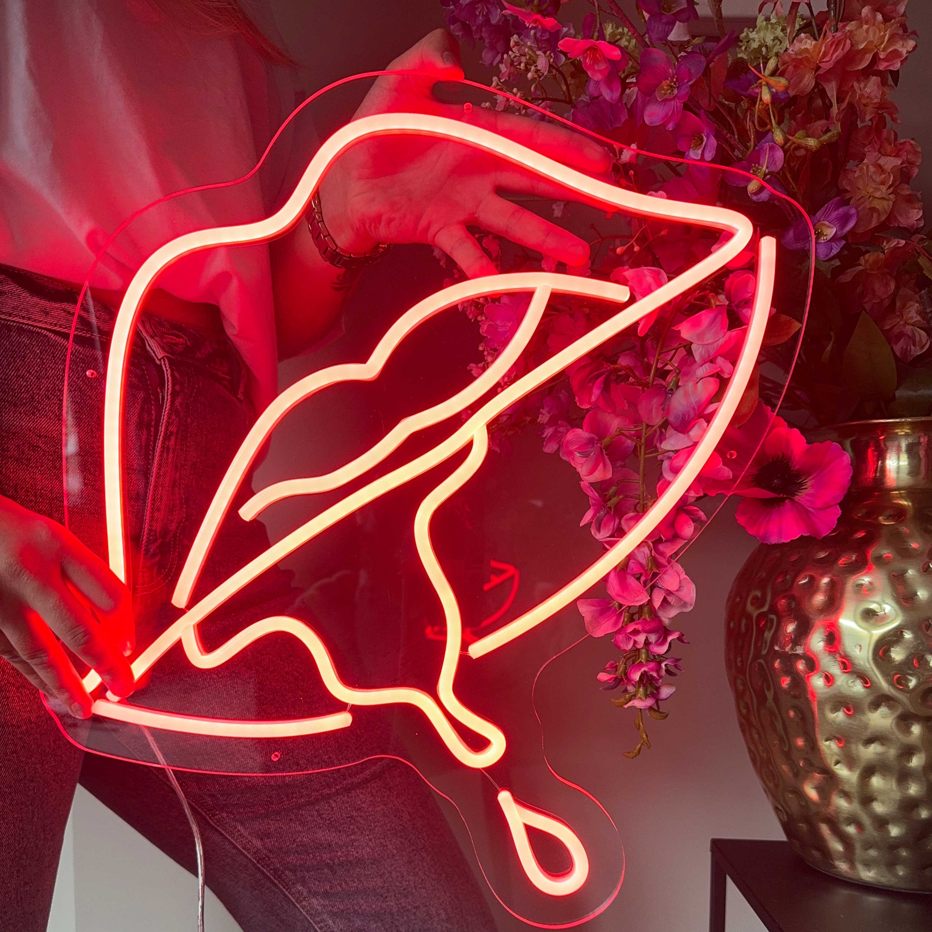 Neon Schild Ätzende Lippe