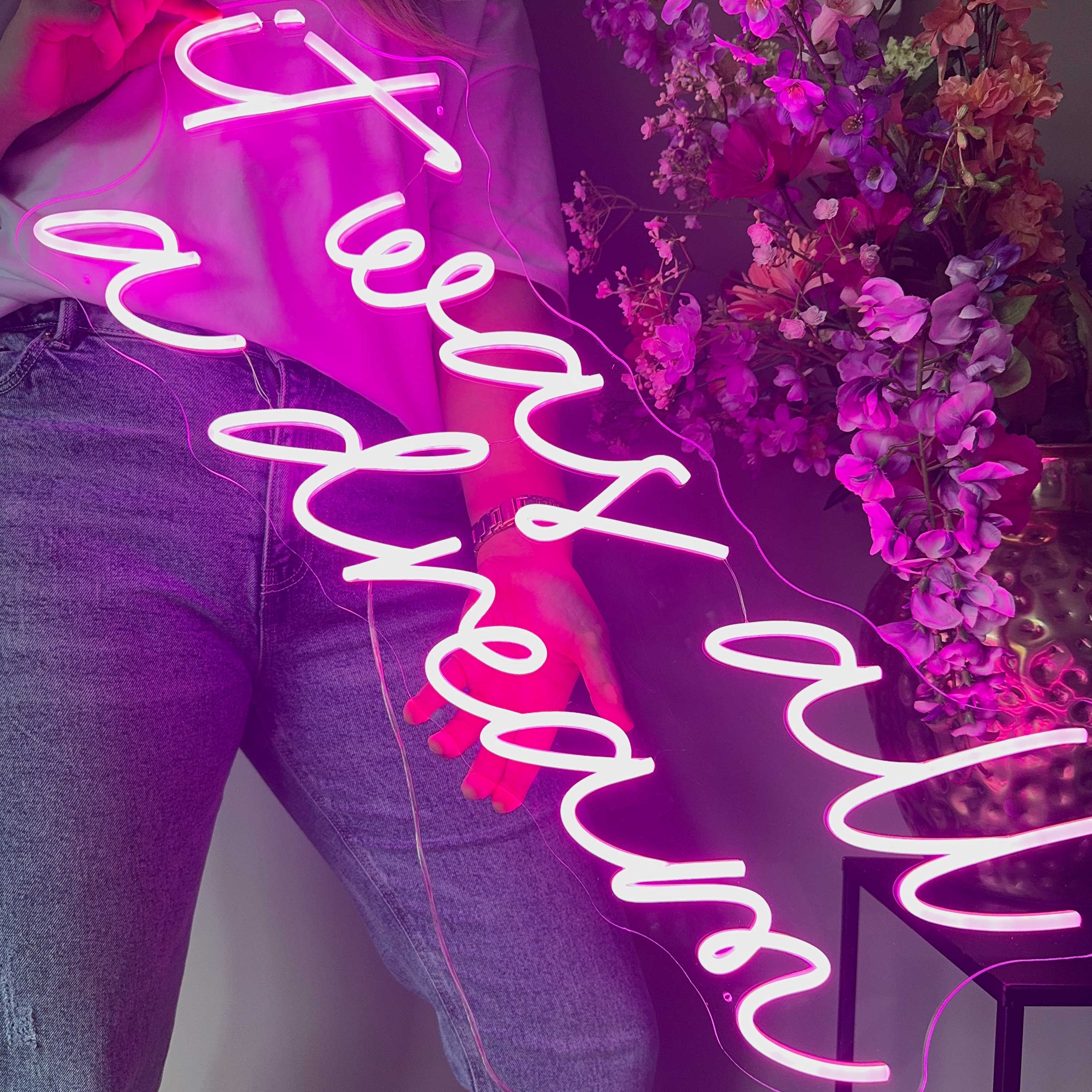 Neon Schild It was all a dream