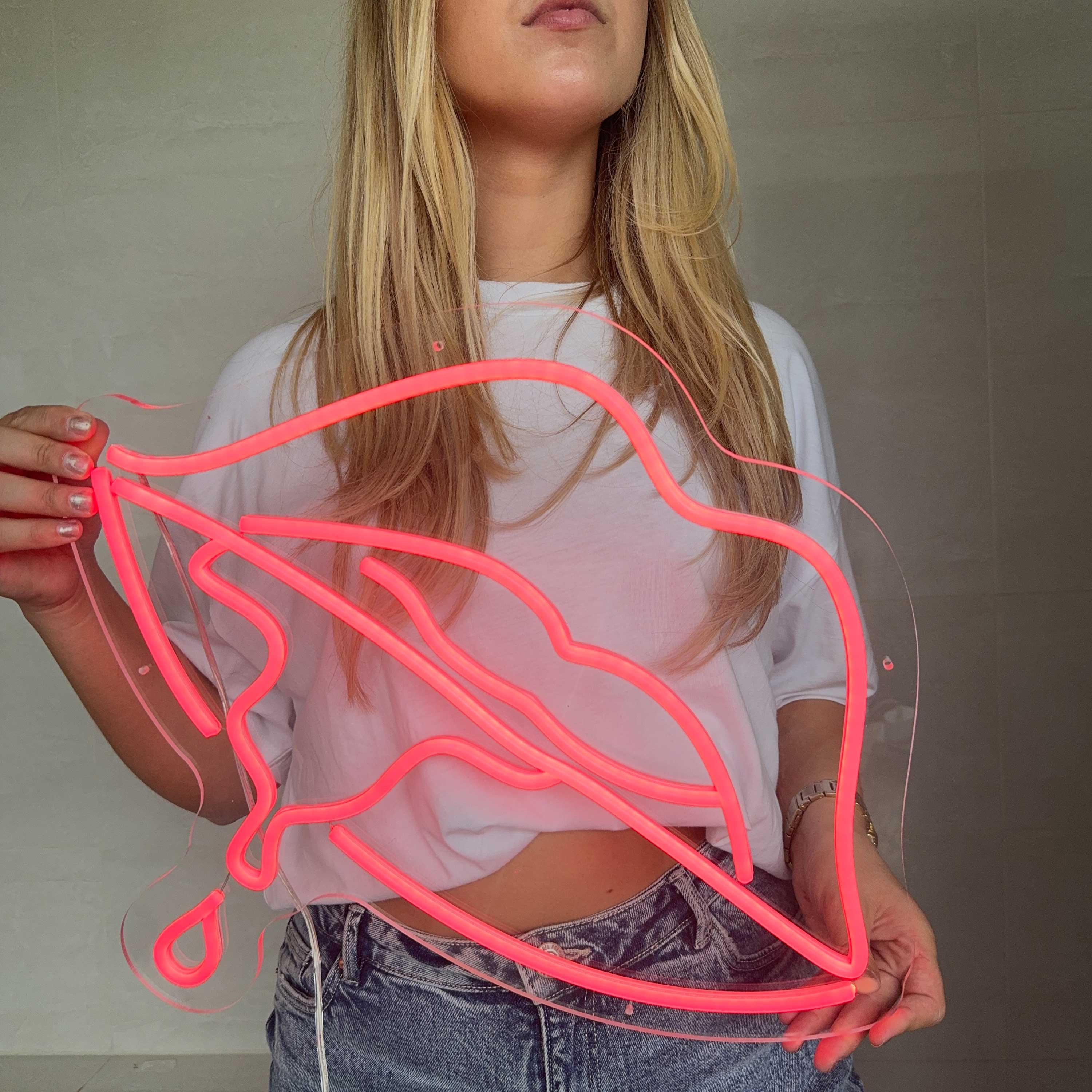 Neon Schild Ätzende Lippe