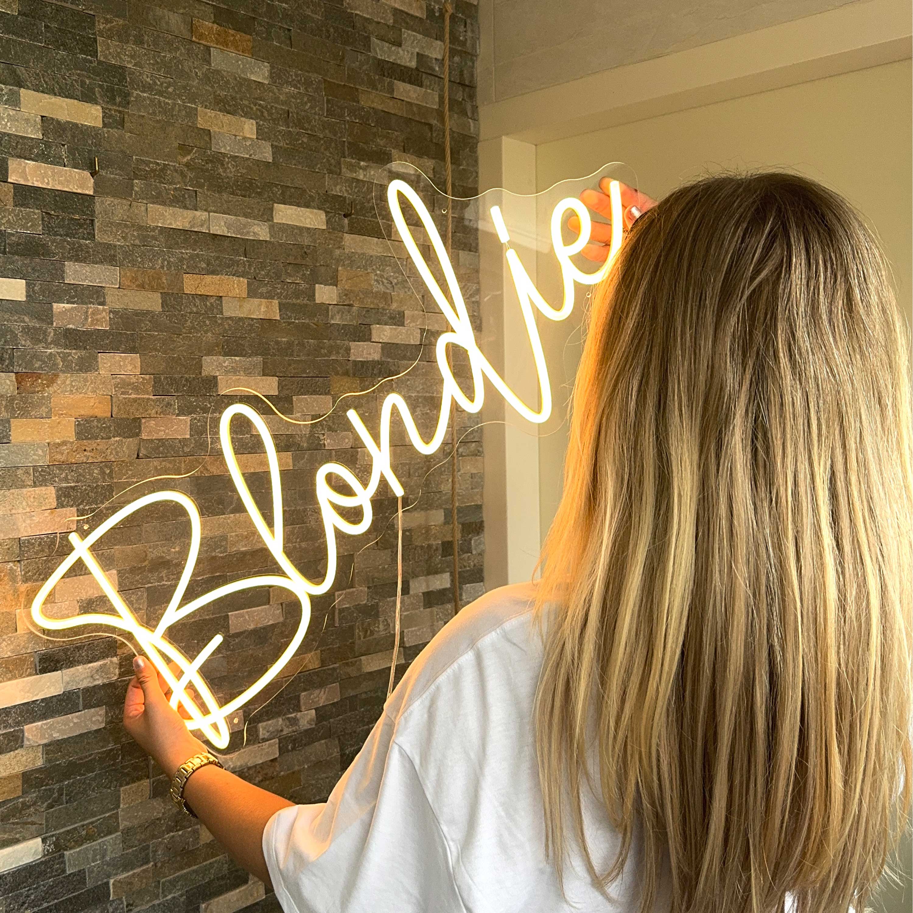 Neon Schild Blondie