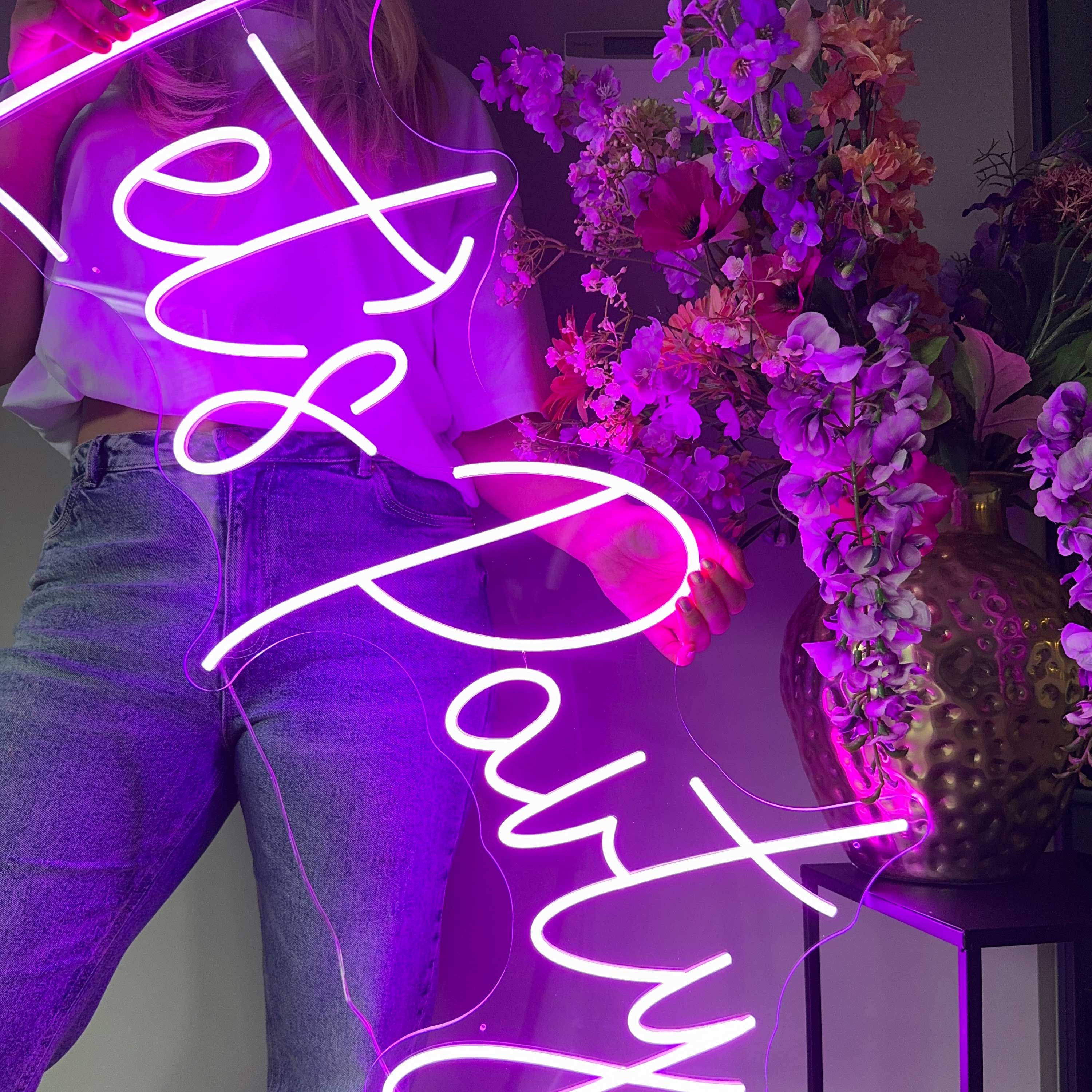 Neon Schild Lets Party